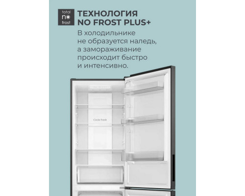 Холодильник Candy CFN6185B черный