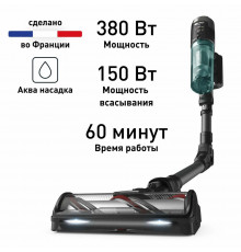 Вертикальный пылесос Tefal TY9L42WO серый/зеленый