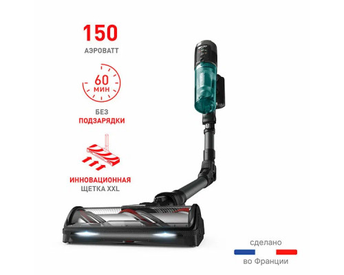 Вертикальный пылесос Tefal TY9L42WO серый/зеленый