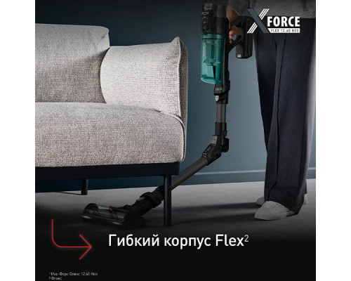 Вертикальный пылесос Tefal TY9L42WO серый/зеленый