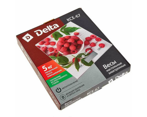 Кухонные весы Delta KCE-67 малинка