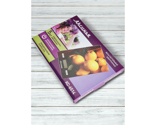 Кухонные весы АКСИНЬЯ КС-6514 лимоны