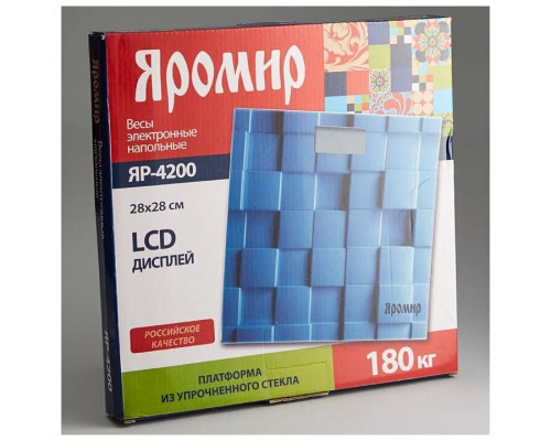 Весы напольные ЯРОМИР ЯР-4200 геометрия