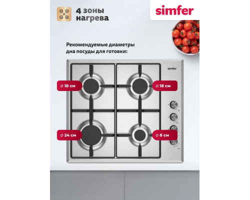 Варочная поверхность Simfer H60Q40M025
