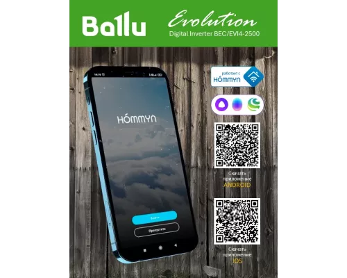 Конвектор Ballu Evolution Digital Inverter BEC/EVI4-2500 белый