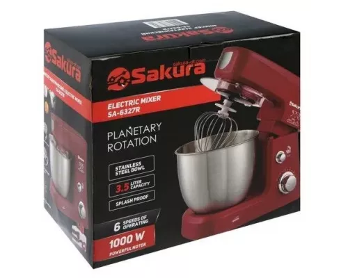 Миксер Sakura SA-6327R красный