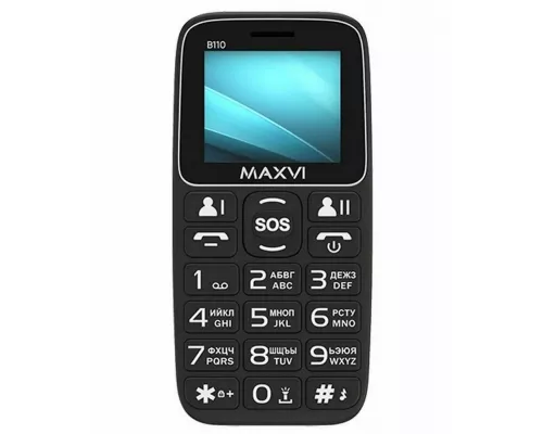 Мобильный телефон Maxvi B110ds черный