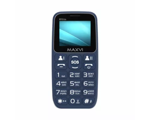 Мобильный телефон Maxvi B110ds синий