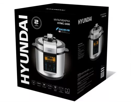 Мультиварка Hyundai HYMC-2406 серебристый/черный