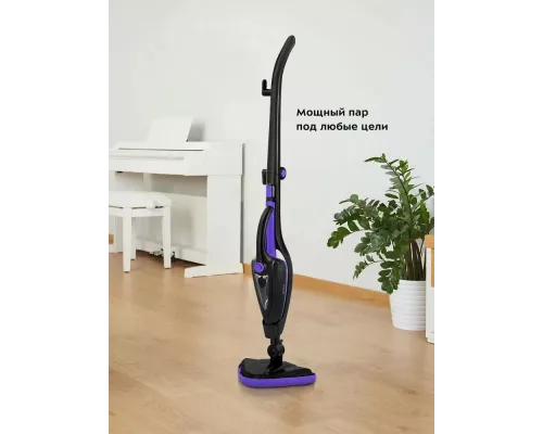 Паровая швабра Kitfort КТ-1051 черный/фиолетовый