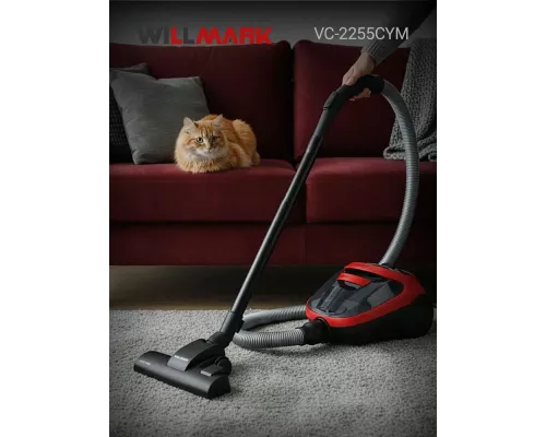 Пылесос Willmark VC-2255CYM красный
