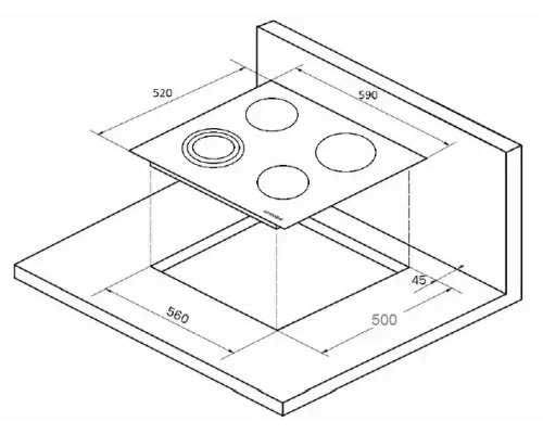 Варочная поверхность Kuppersberg ECS 623