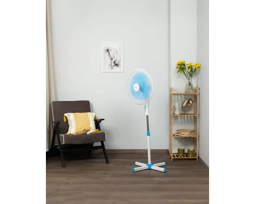 Вентилятор Scarlett SC-SF111B29 белый/голубой