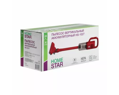 Вертикальный пылесос HOMESTAR HS-1027 красный