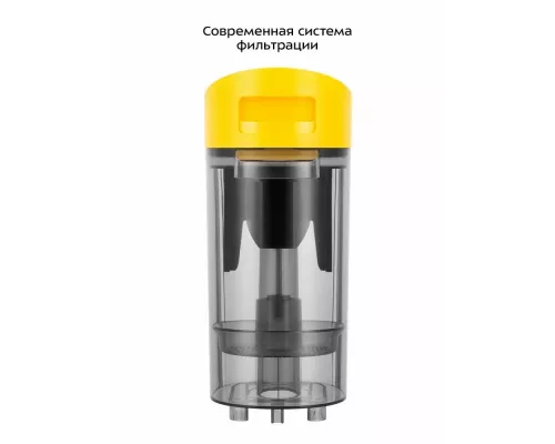 Вертикальный пылесос Kitfort КТ-5258 черный/желтый