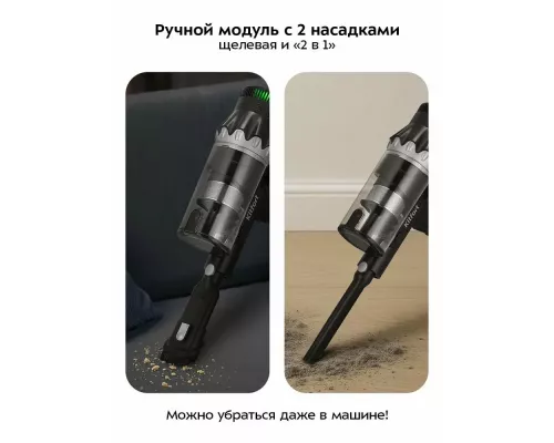 Вертикальный пылесос Kitfort КТ-5549 черный/серебристый