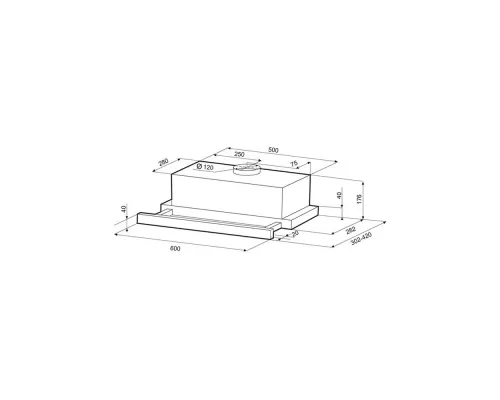 Встраиваемая вытяжка Krona KAMILLA ECO 600 W