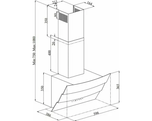 Вытяжка Beko HCA62640B черный