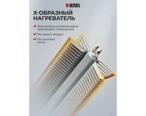 Конвектор Denzel XCE-1500B черный