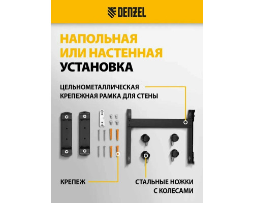 Конвектор Denzel XCE-2000B черный