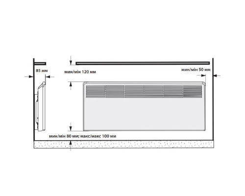 Конвектор ENSTO FinnHeat EPHBE20PR белый
