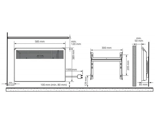Конвектор ENSTO FinnHeat EPHBM05PR белый