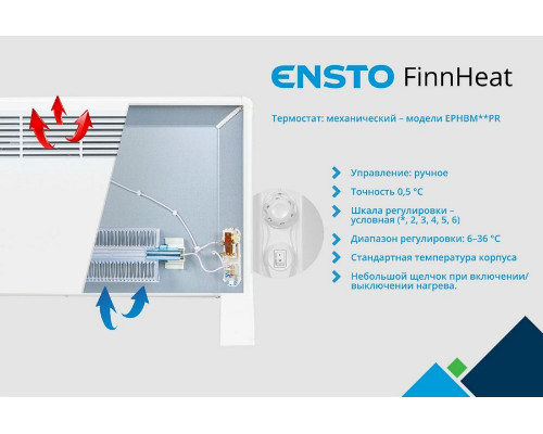 Конвектор ENSTO FinnHeat EPHBM05PR белый