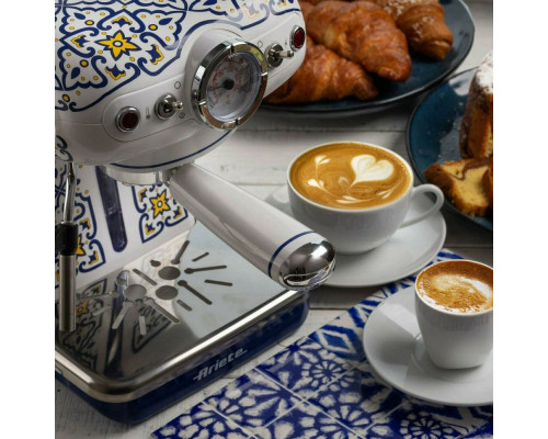 Кофеварка Ariete 00M13891CAR0 Capri белый/синий