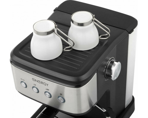 Кофеварка ENERGY EN-264R стальной/черный