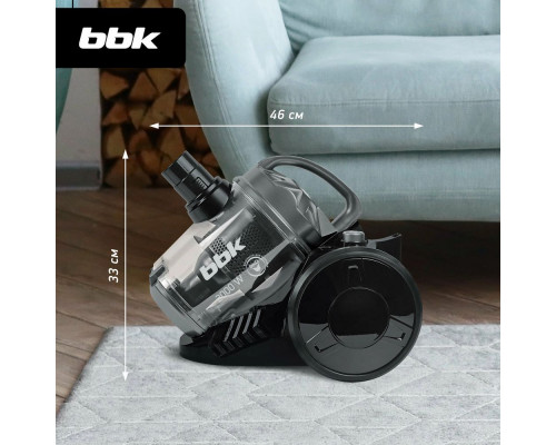 Пылесос BBK BV1503 черный/темно-серый