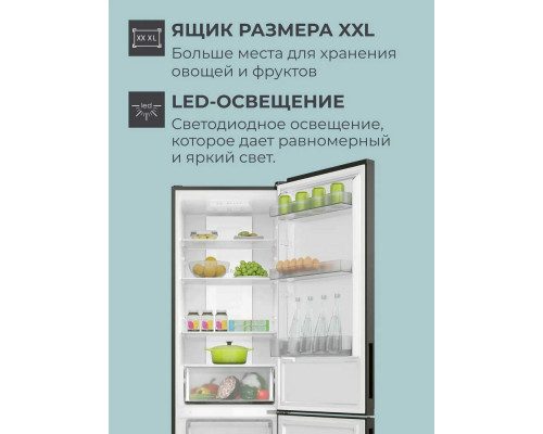 Холодильник CANDY CFN 6200B черный