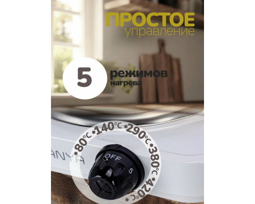 Настольная плита Manya EHP-1511W белый