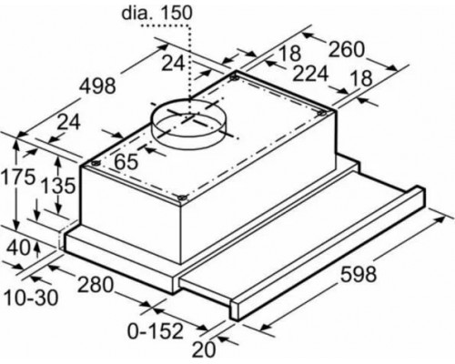 Встраиваемая вытяжка Bosch DFT63CA50Q