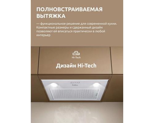 Встраиваемая вытяжка Evelux Margit 60 X серебристый