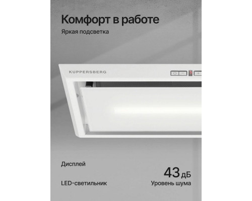 Встраиваемая вытяжка Kuppersberg Intro 60 White