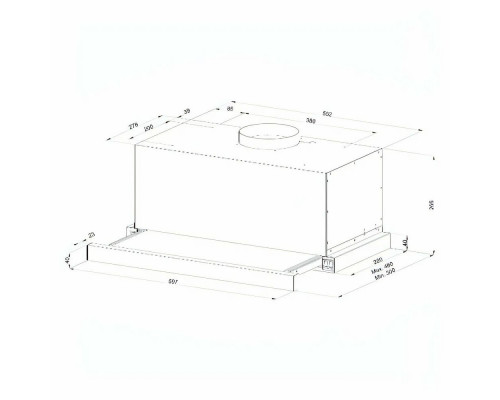 Встраиваемая вытяжка Kuppersberg SLIMLUX 60 W