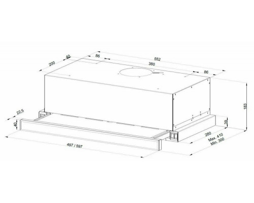 Встраиваемая вытяжка Kuppersberg Slimlux IV 60 X нержавеющая сталь