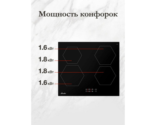 Варочная поверхность Monsher MHI 6101 черный