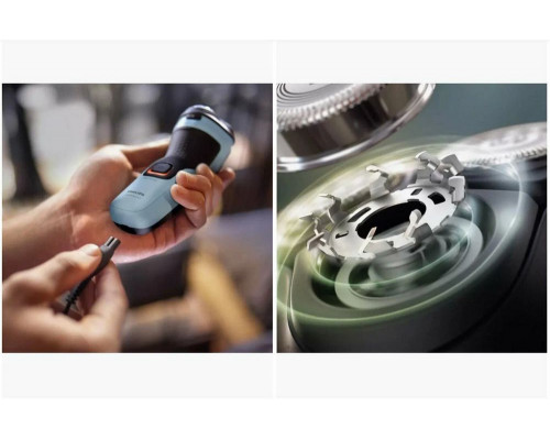 Бритва Philips X3003/00 голубой/черный