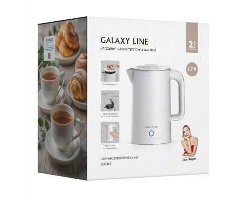 Чайник Galaxy GL 0362 белый