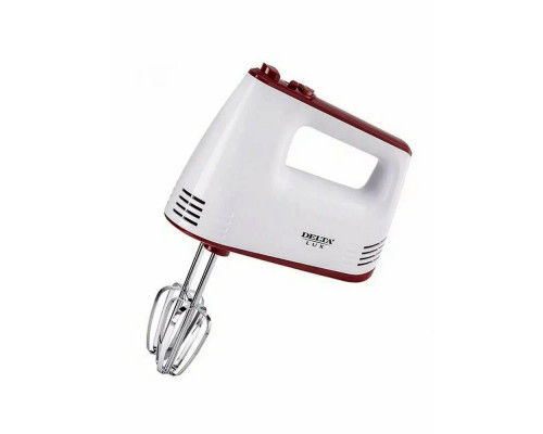 Миксер Delta LUX DE-7700 белый с бордовым