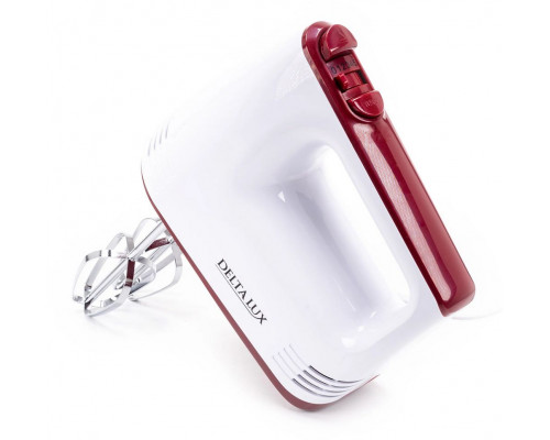 Миксер Delta LUX DE-7700 белый с бордовым