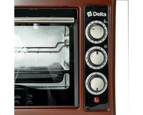 Мини-печь Delta D-0123 коречневый