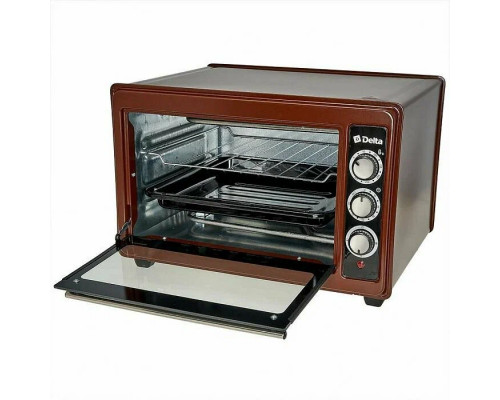 Мини-печь Delta D-0123 коречневый