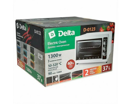 Мини-печь Delta D-0123 коречневый