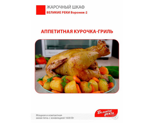 Мини-печь Великие реки Воронеж-2 белый