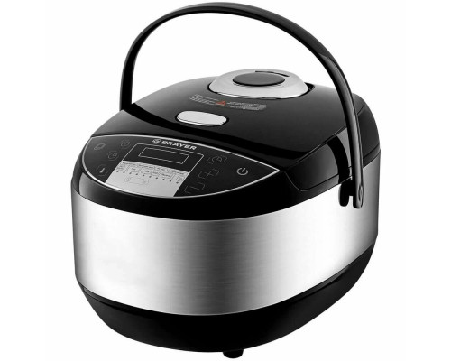 Мультиварка BRAYER BR2402 серебристый/черный