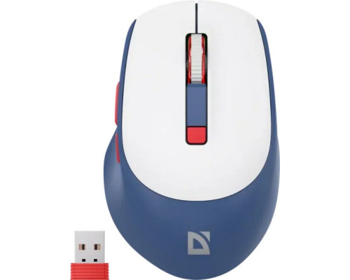 Мышь Defender Belsa MB-249 белый/синий