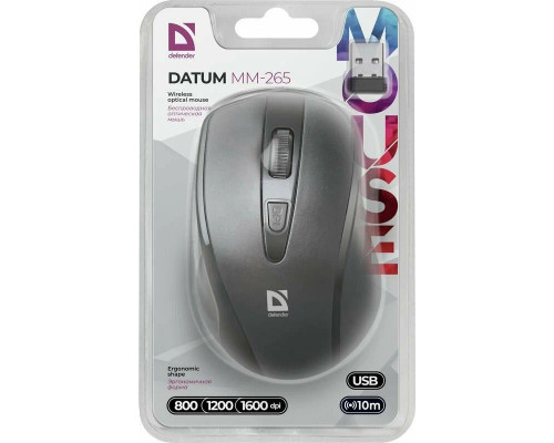 Мышь Defender Datum MM-265 черный