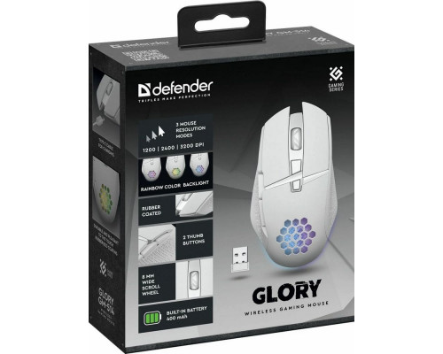 Мышь Defender Glory GM-514 белый